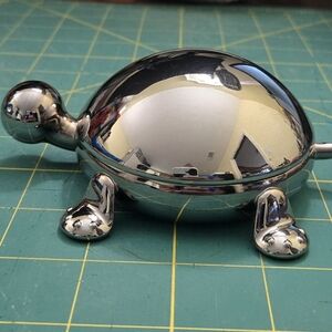 Silver Turtle Trinket Box